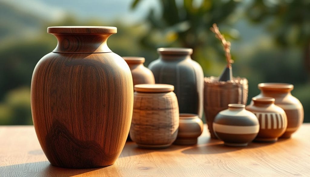 eco-friendly urns made from natural materials